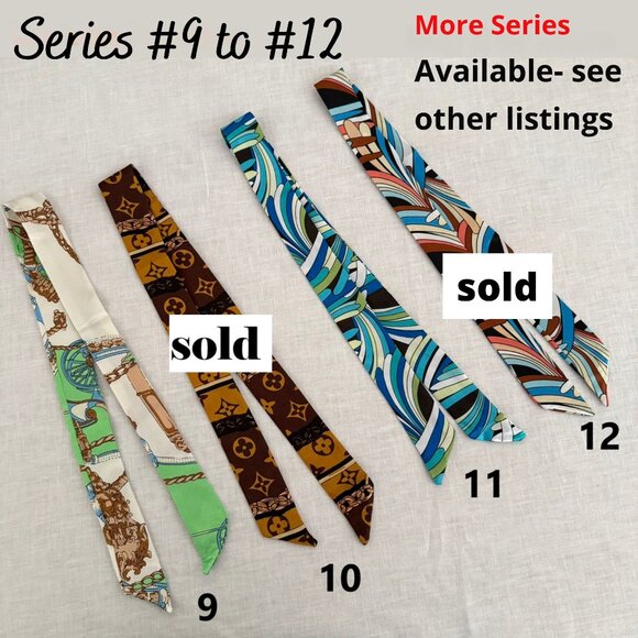 Retro Chic Silk Scarf Vibrant Blue Boho Luxe Accessory Effortless Style (11) - Picture 6 of 12